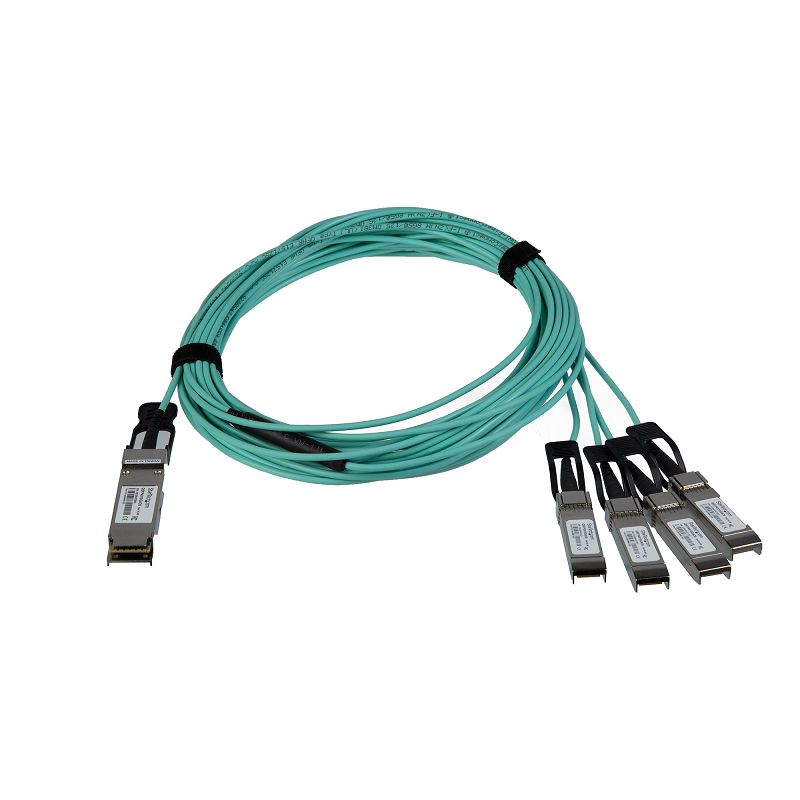 StarTech QSFP4X10GAO5 40Gbps QSFP Plus/Transceiver Module Breakout Cable